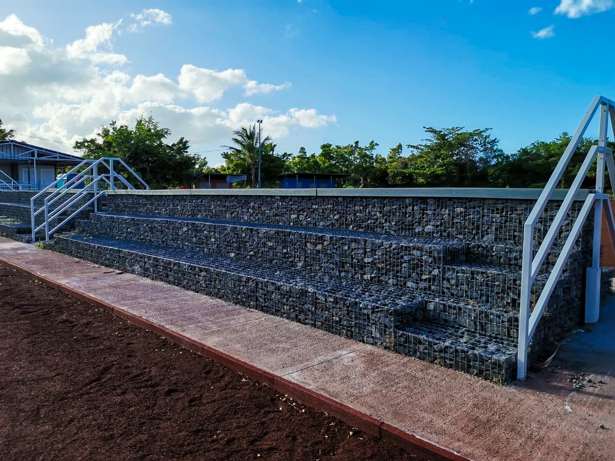 Création d'aménagement de gabions paysagers